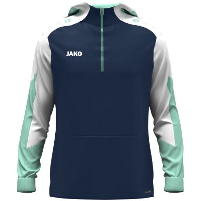 Afbeeldingen van Sweater met kap Dynamic marine/wit/munt
